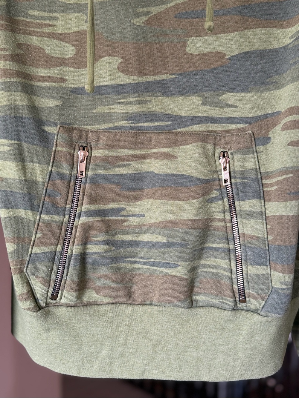 Aviator Nation Ninja Pullover Hoodie Green Camo Size Small - Picture 4 of 7
